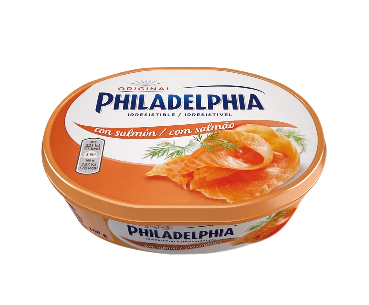 Сыр "Филадельфия" с лососем 67% 175гр 