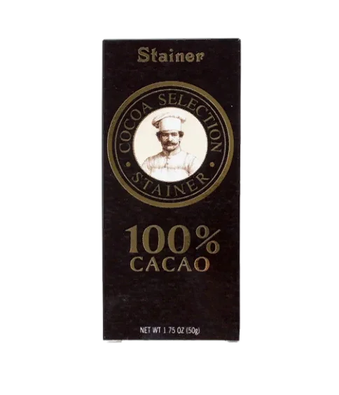 Шоколад "Stainer" 100% какао 50гр Италия