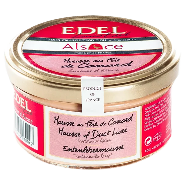Мусс "Edel" нежный из утиной печени фуа-гра 140гр Франция
