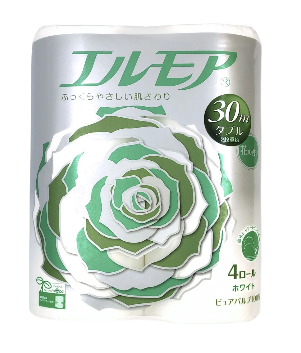 Туалетная бумага "Kami Shodji" ароматизированная 4 рулона Япония