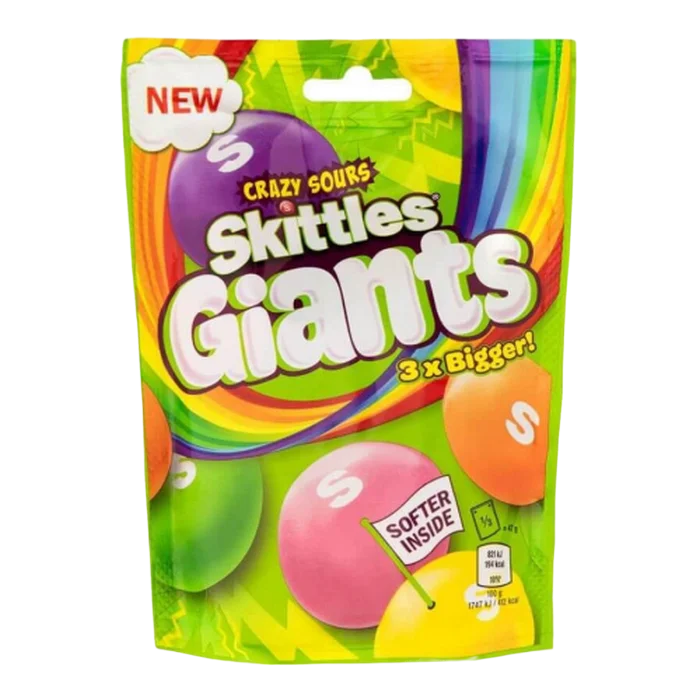 Драже "Skittles" Giants кислые 141гр 