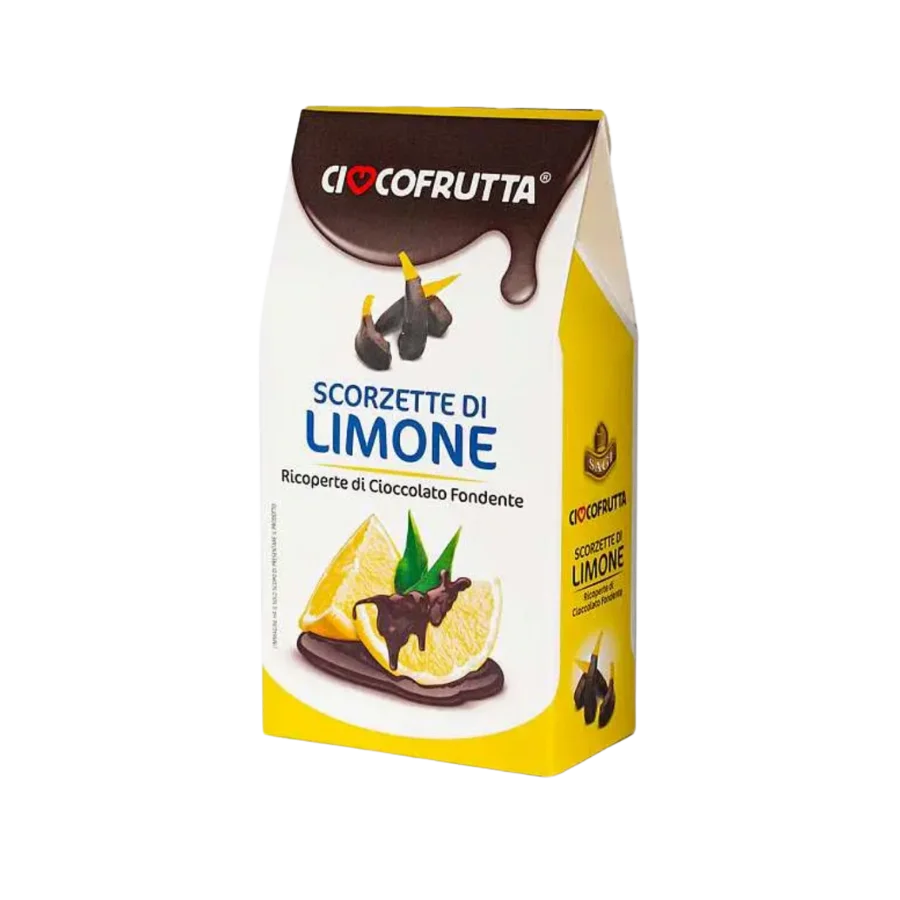Цукаты "Cioccofrutta" лимонные в тем.шоколаде 150гр Италия