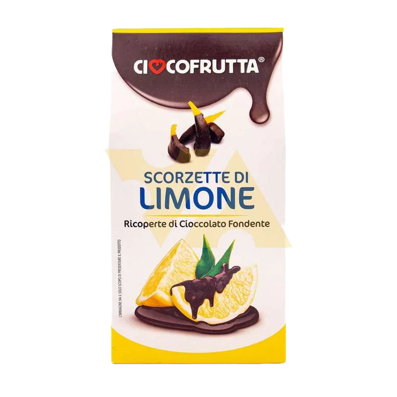 Цукаты "Cioccofrutta" лимонные в тем.шоколаде 100гр Италия