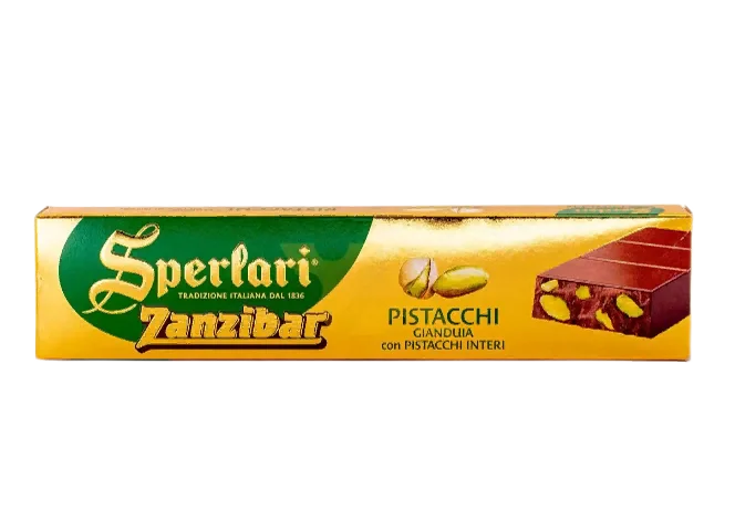 Шоколад "Sperlari" молочный с фисташками 200гр Италия