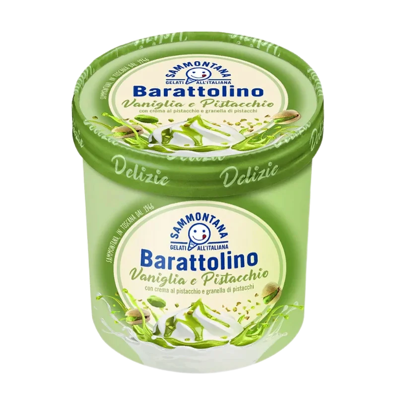 Мороженое "Sammontana" Бараттолино Фисташко Ванила 0.5кг Италия