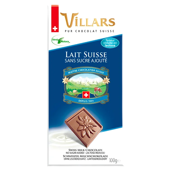 Шоколад "Villars" молочный без сахара100гр Швейцария