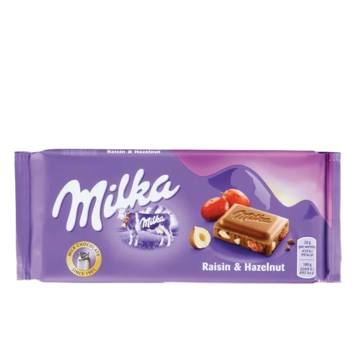 Шоколад "Milka" Raisin & Hazelnut 100гр 
