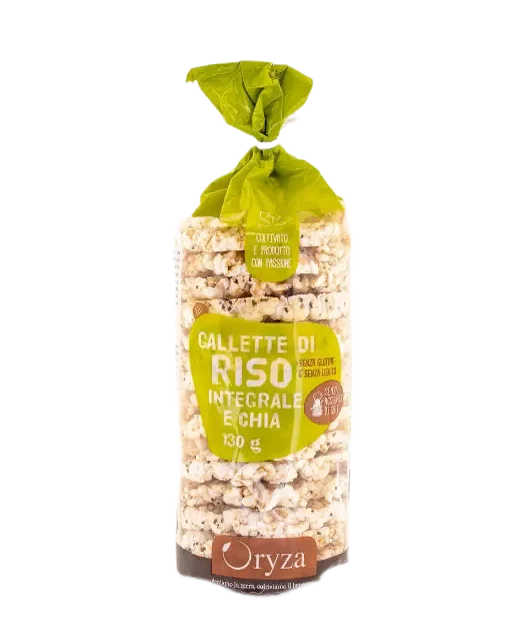 Хлебцы "Oryza" из неоч. рисового зерна, без глютена 130гр Италия