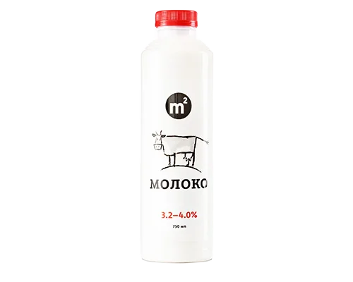 Молоко «Ферма М2» коровье пастер. БЗМЖ 3,2%-4,0%  750 мл