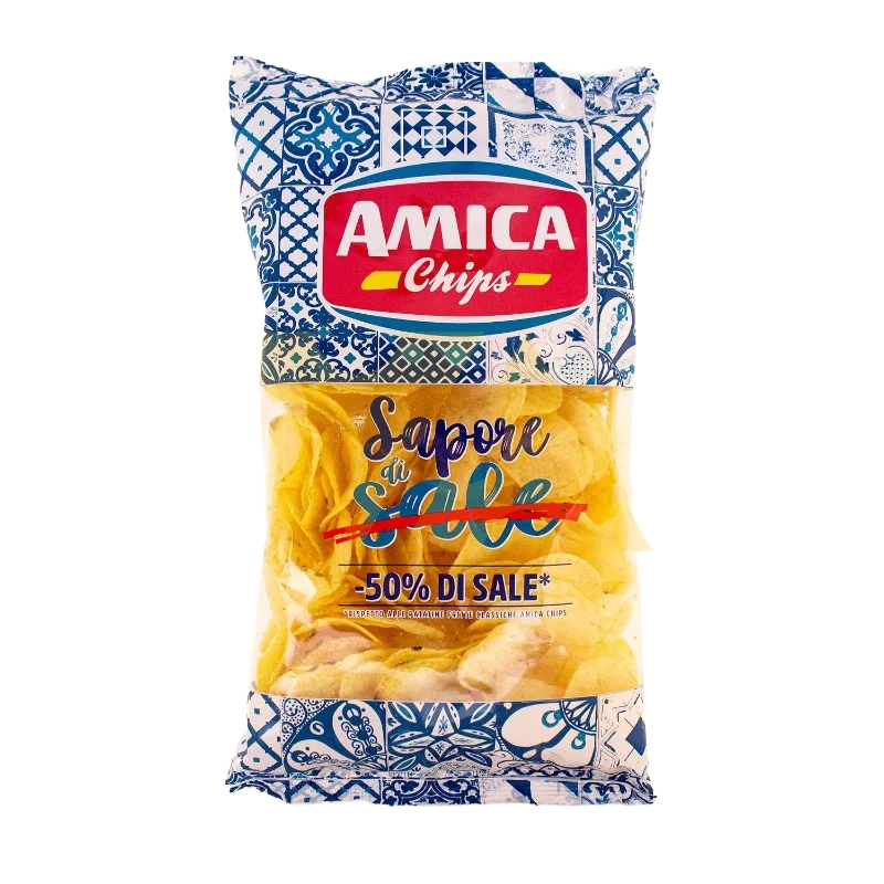 Чипсы "Amica" с пониженным содержанием соли 175гр Италия