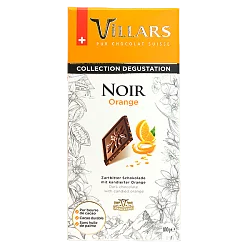 Шоколад"Villars"темн.с минд.и цук.апельсина 180гр Швейцария