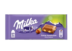 Шоколад "Milka" Whole Hazelnuts 100гр 