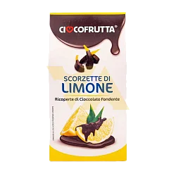 Цукаты "Cioccofrutta" лимонные в тем.шоколаде 100гр Италия