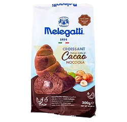 Круассаны "Melegatti" c какао и начинкой (фундук) 300гр Италия