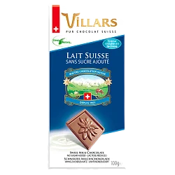 Шоколад "Villars" молочный без сахара100гр Швейцария