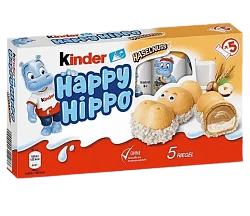 Печенье "Kinder Happy Hippo" с фундуком 103,5 гр