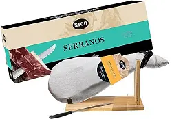 Подарочный набор Палета Серрано Курадо 7 мес с хамонерой и ножом